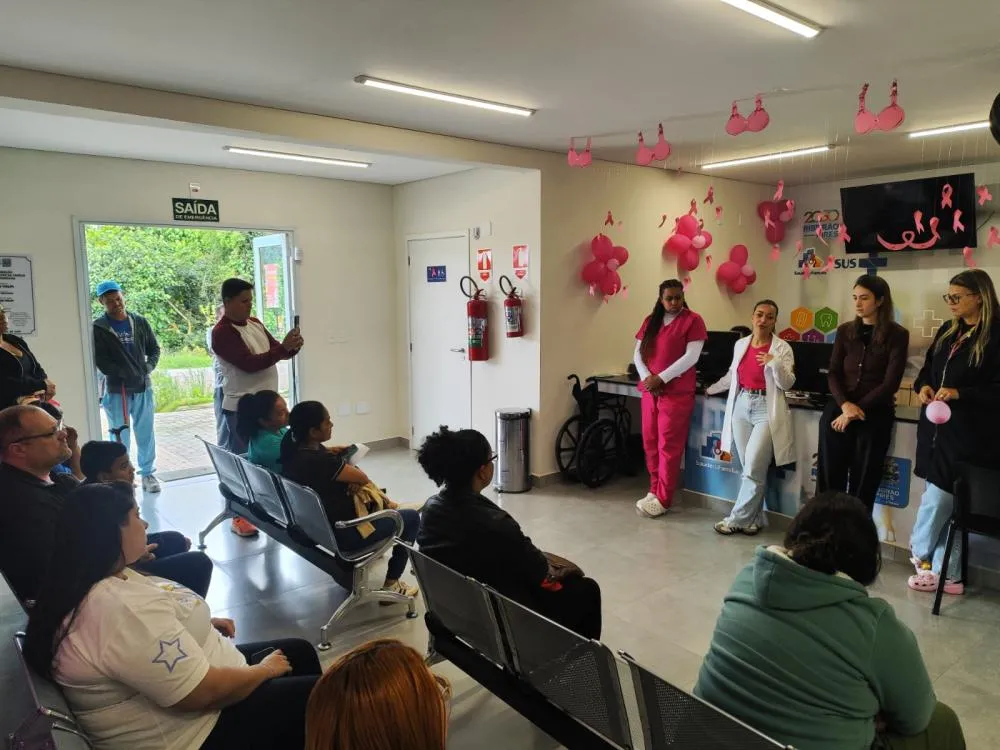 USF Jardim Serrano - Atividades promovem orientações sobre prevenção, diagnóstico precoce e autocuidado, além de abrir espaço para esclarecimento de dúvidas e troca de experiências Foto: Divulgação (PMETRP)